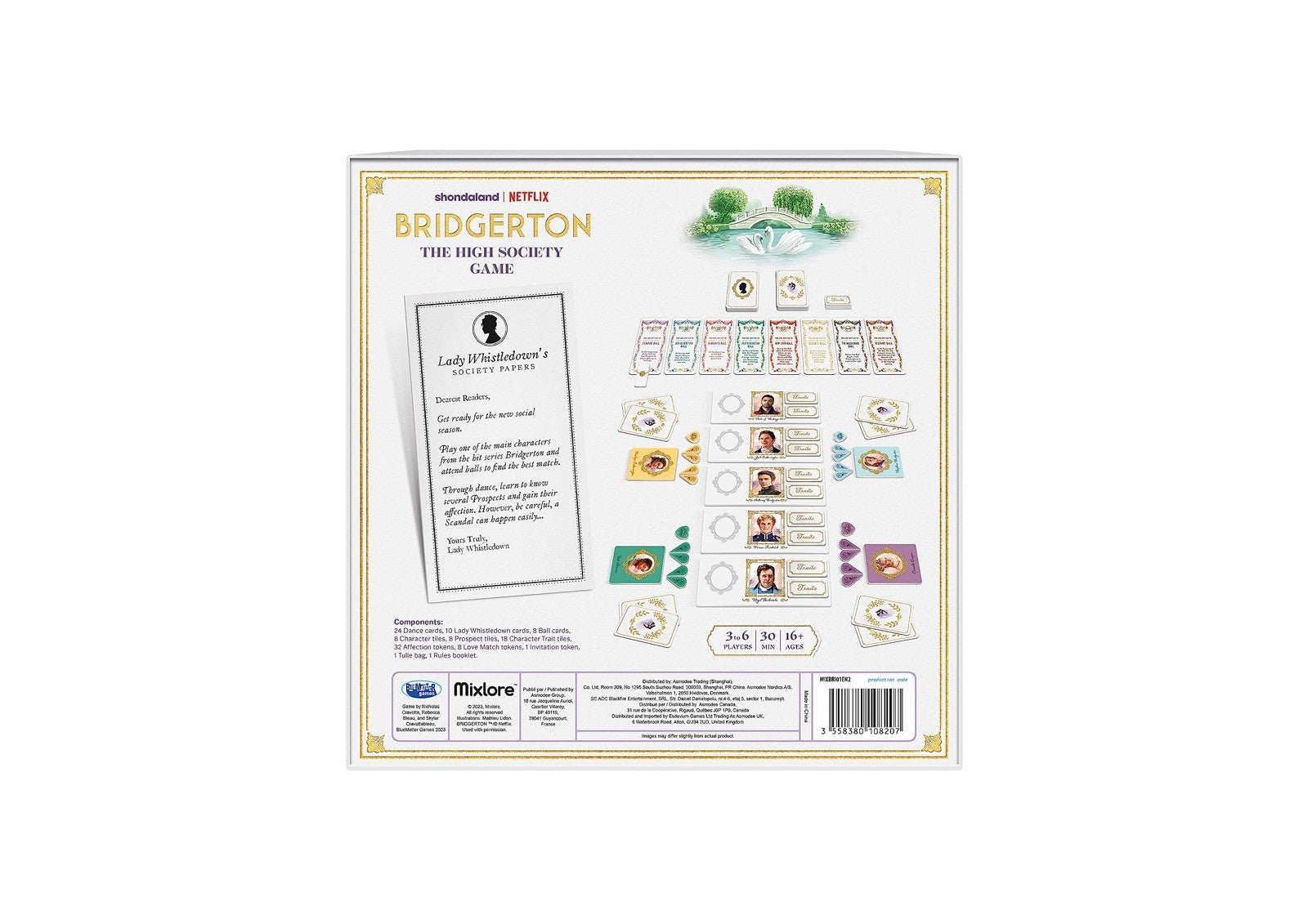 Bridgerton The High Society Game Netflix Card Board Game 3–6 Players Ages 16+