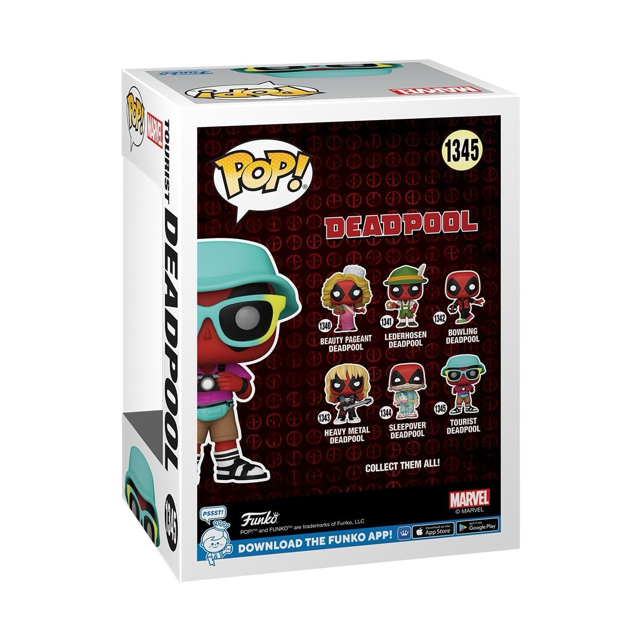 Funko Pop! Marvel Deadpool Tourist Vinyl Bobblehead #1345