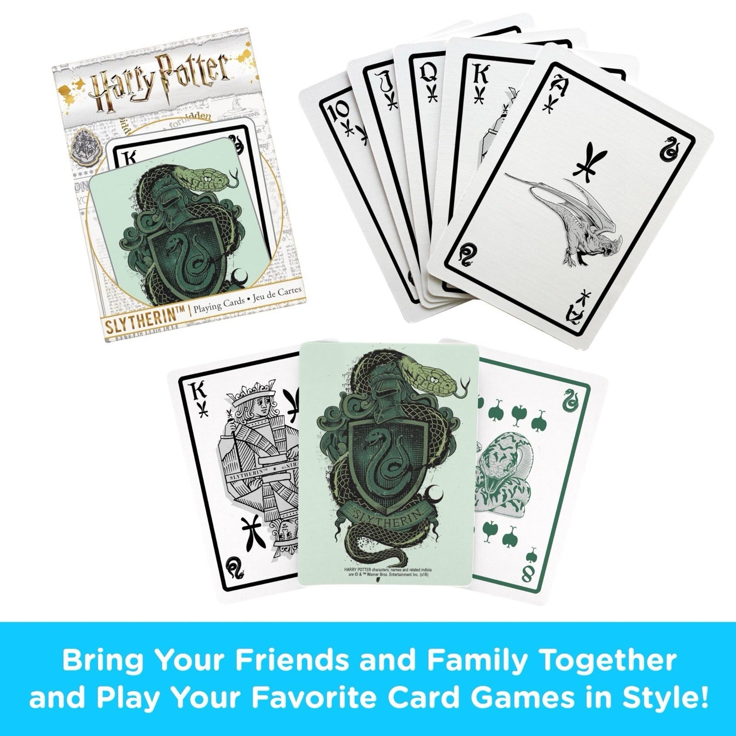 Aquarius Harry Potter Playing Cards - Slytherin