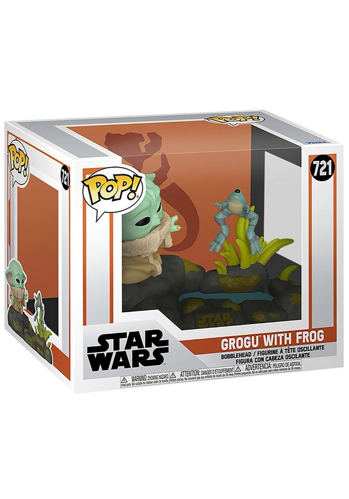 Funko Pop! Deluxe: Star Wars: The Mandalorian - Grogu With Frog #721