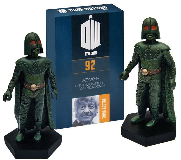 Eaglemoss Doctor Who Figurine Collection #92 Commander Azaxyr w/ Magazine