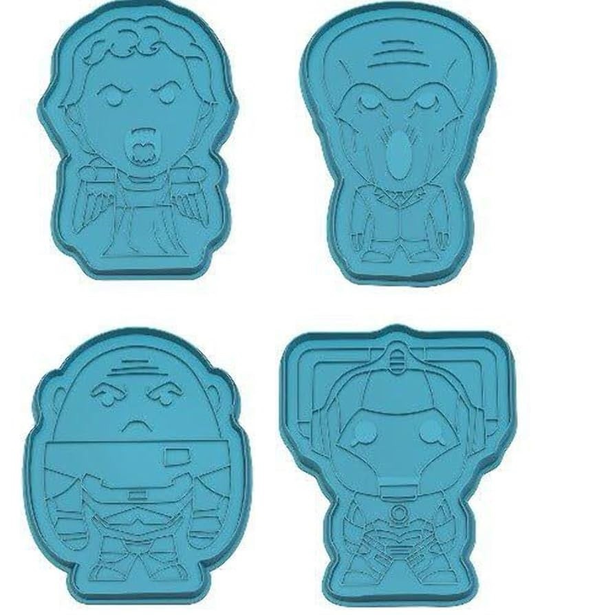 Eaglemoss Doctor Who Monsters Cookie Cutter Set with Tin & Tea Towel