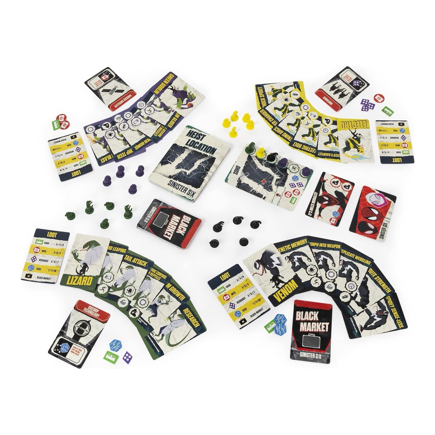Marvel Sinister Six - Spider-Man Villains Heist Card Game By Spin Master