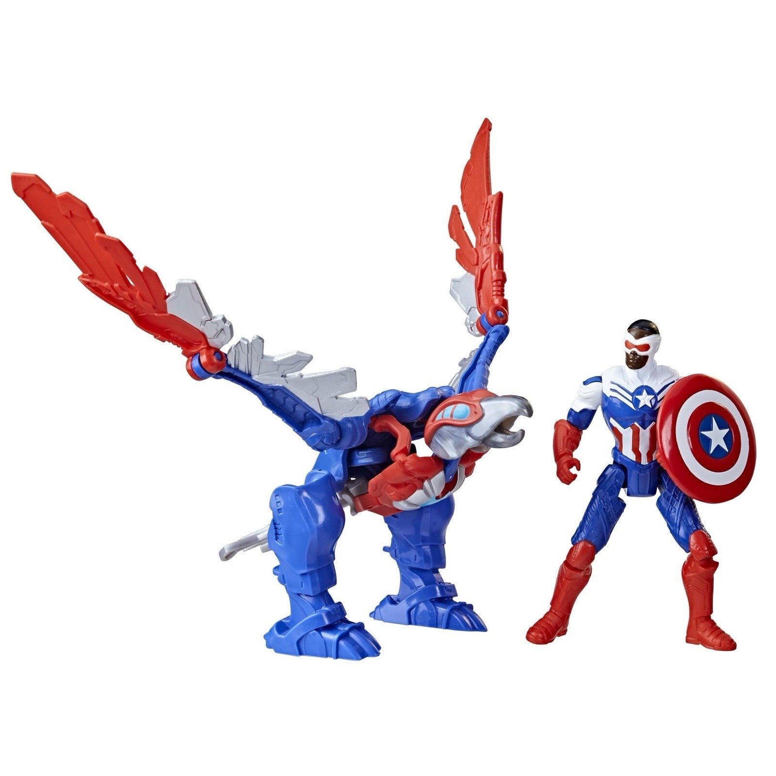Hasbro Marvel Mech Strike Mechasaur Captain America & Redwing Figure Set