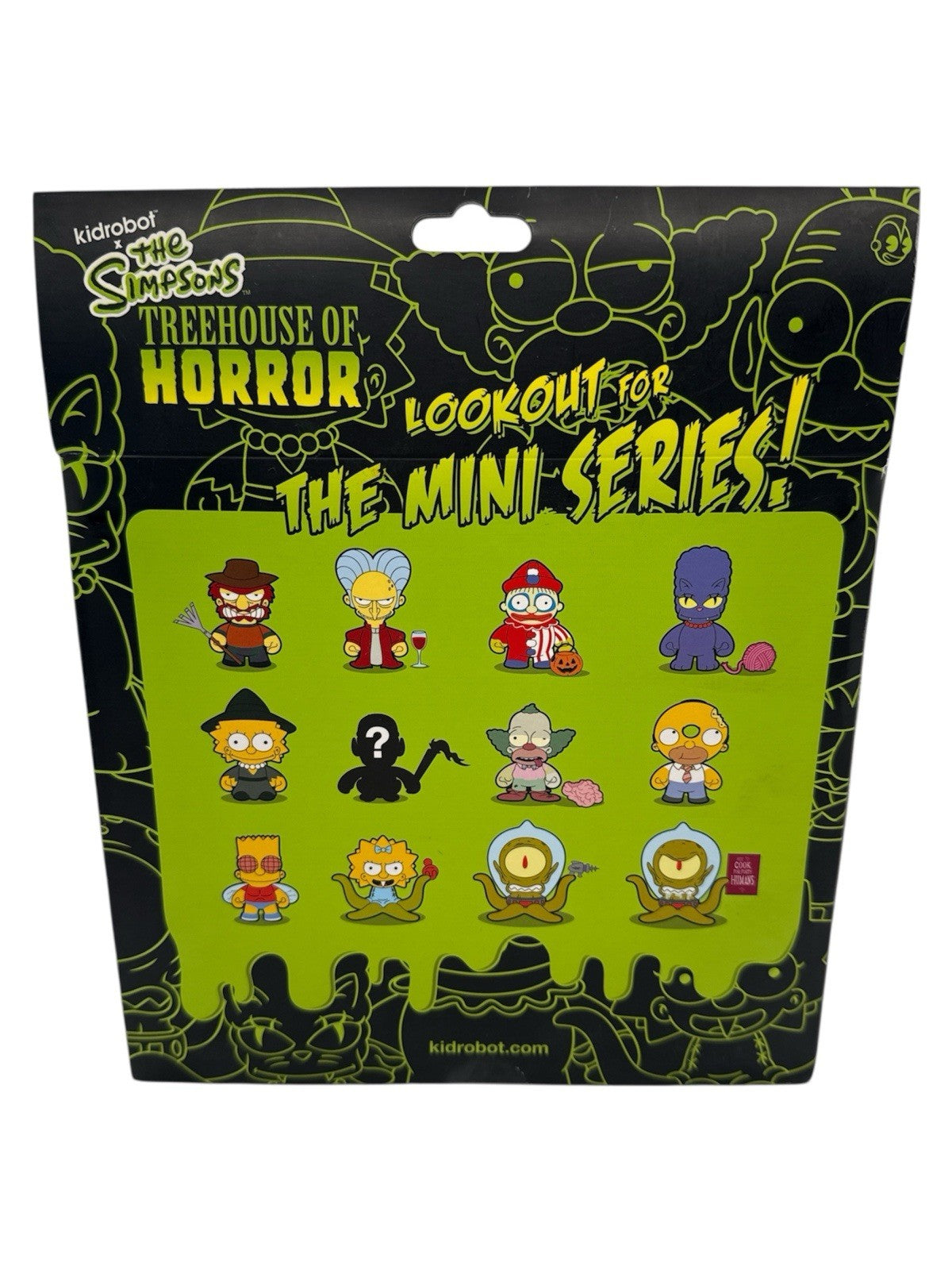 Kidrobot The Simpsons Treehouse of Horror Zombie Family Glow Vinyl Figures
