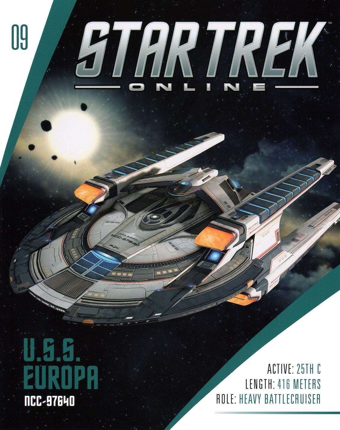 Eaglemoss Star Trek Online U.S.S. Europa NCC-97640 Model Figure + Magazine