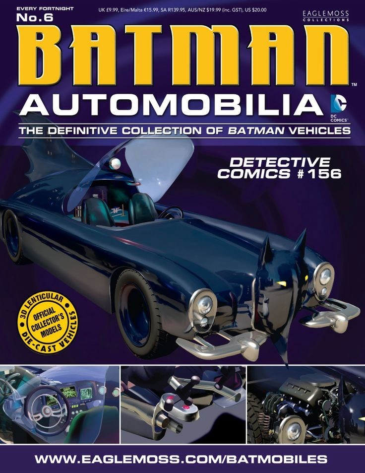 Eaglemoss Batman Automobilia Issue 6 Batmobile Detective Comics #156 w/ Magazine