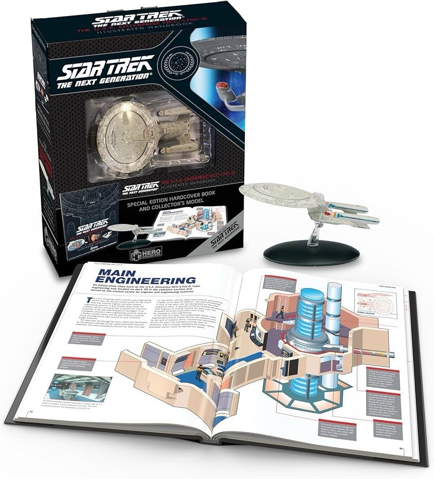 Eaglemoss Star Trek: The U.S.S. Enterprise NCC-1701-D SE Hardcover Book & Model