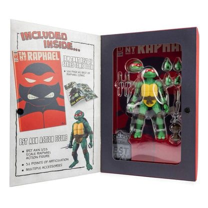 BST AXN TMNT Raphael Action Figure & Comic Book Set Teenage Mutant Ninja Turtles