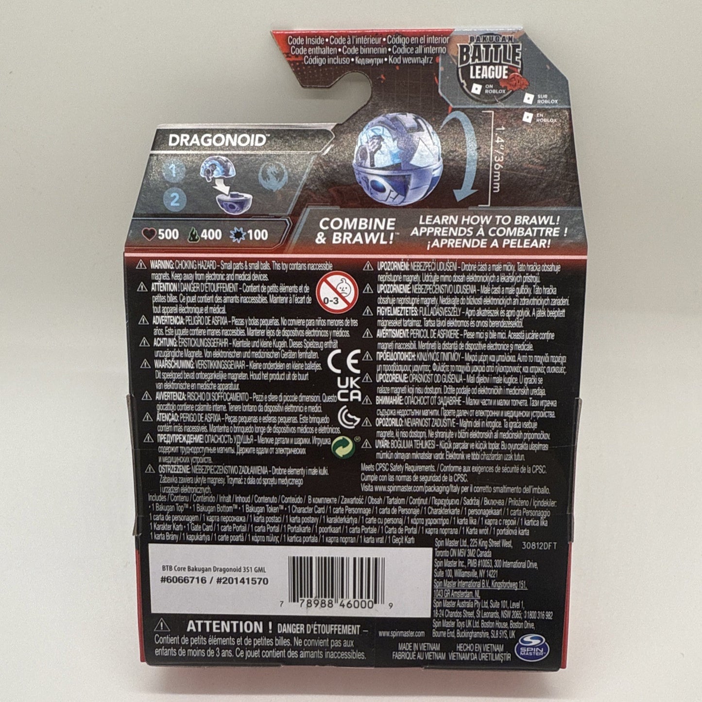 Spin Master Bakugan 3.0 - Dragonoid - Battle League on Roblox (Code Inside)