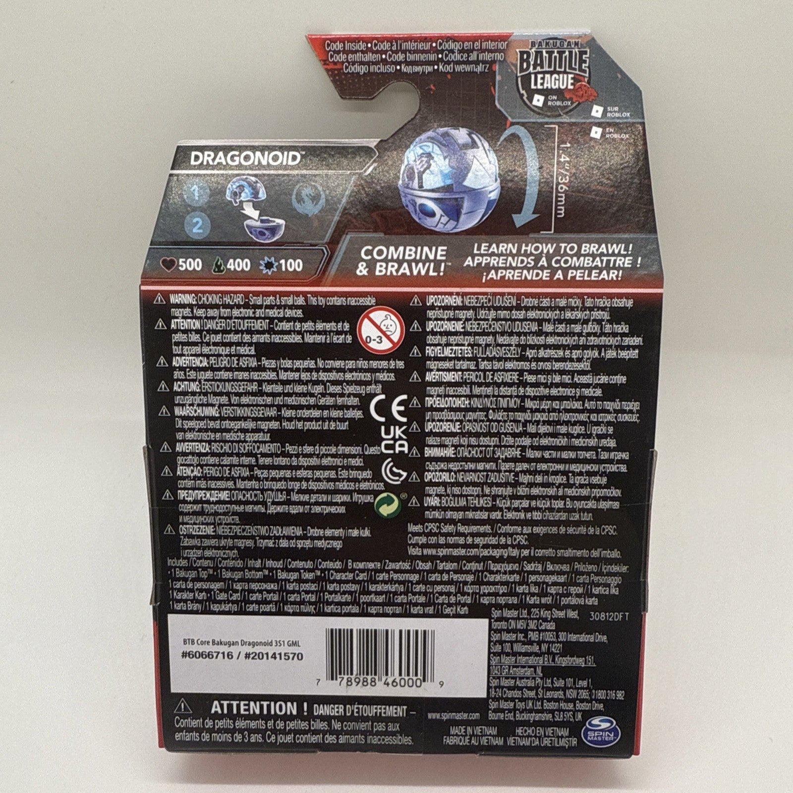 Spin Master Bakugan 3.0 - Dragonoid - Battle League on Roblox (Code Inside)