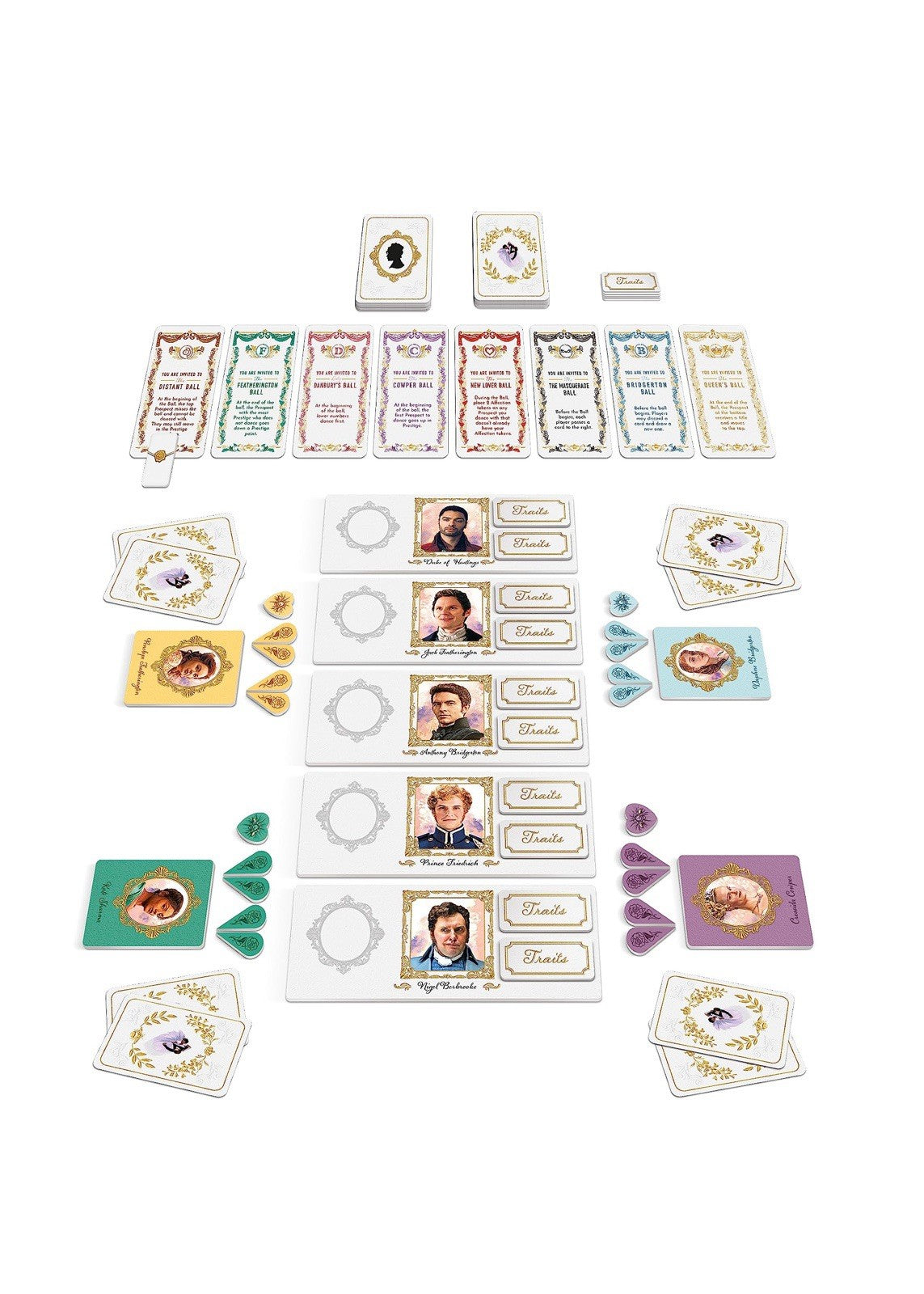 Bridgerton The High Society Game Netflix Card Board Game 3–6 Players Ages 16+