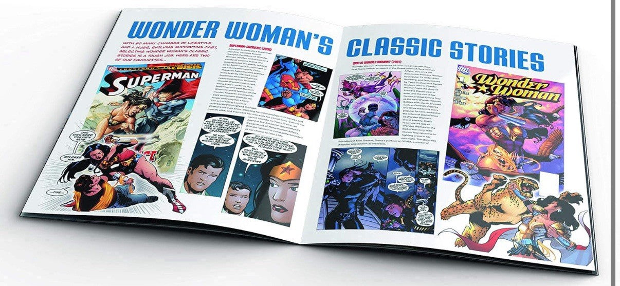 Eaglemoss DC Superman & Wonder Woman Collector’s Set with 2 Figurines & Book