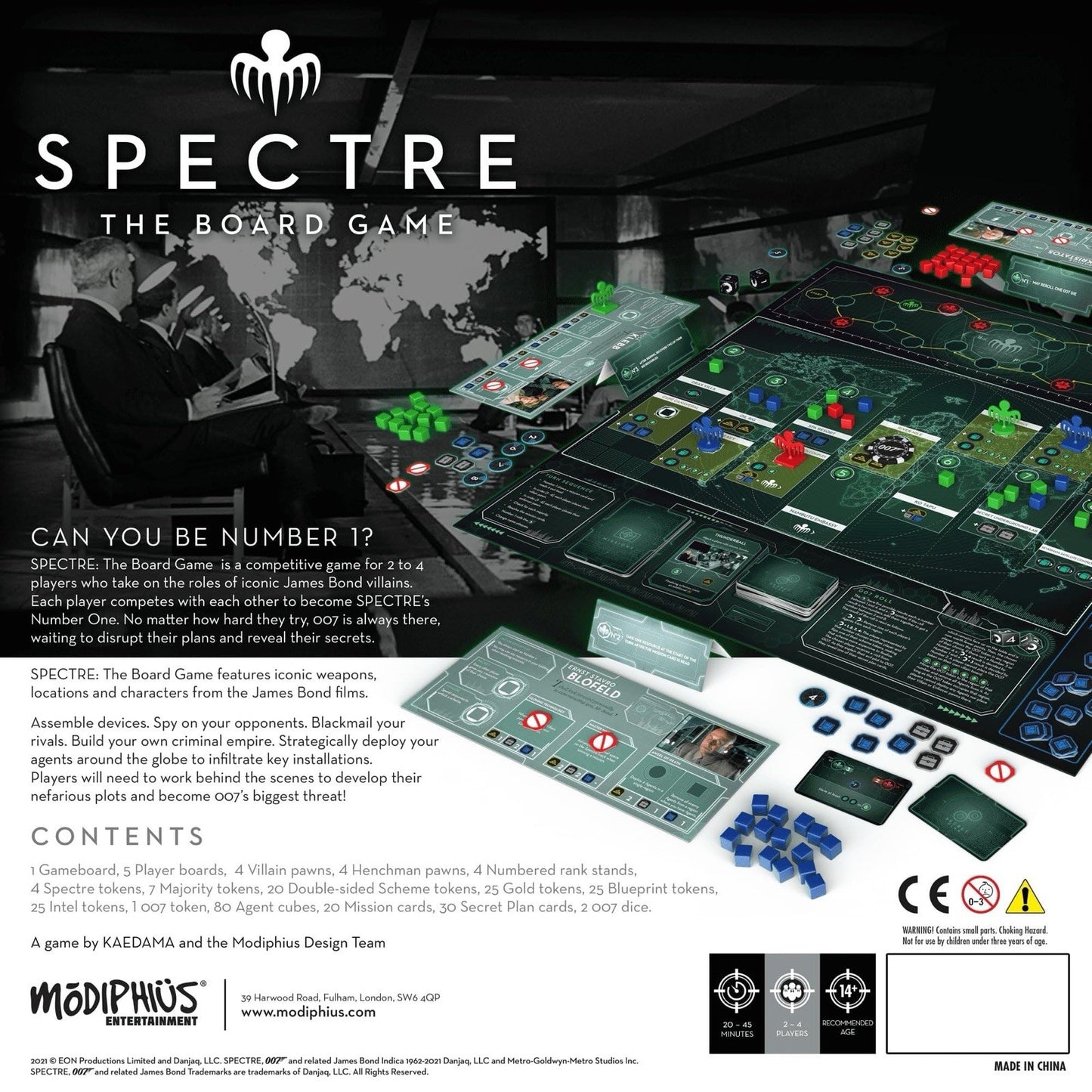 James Bond 007 Spectre The Board Game – Strategy Game by Modiphius