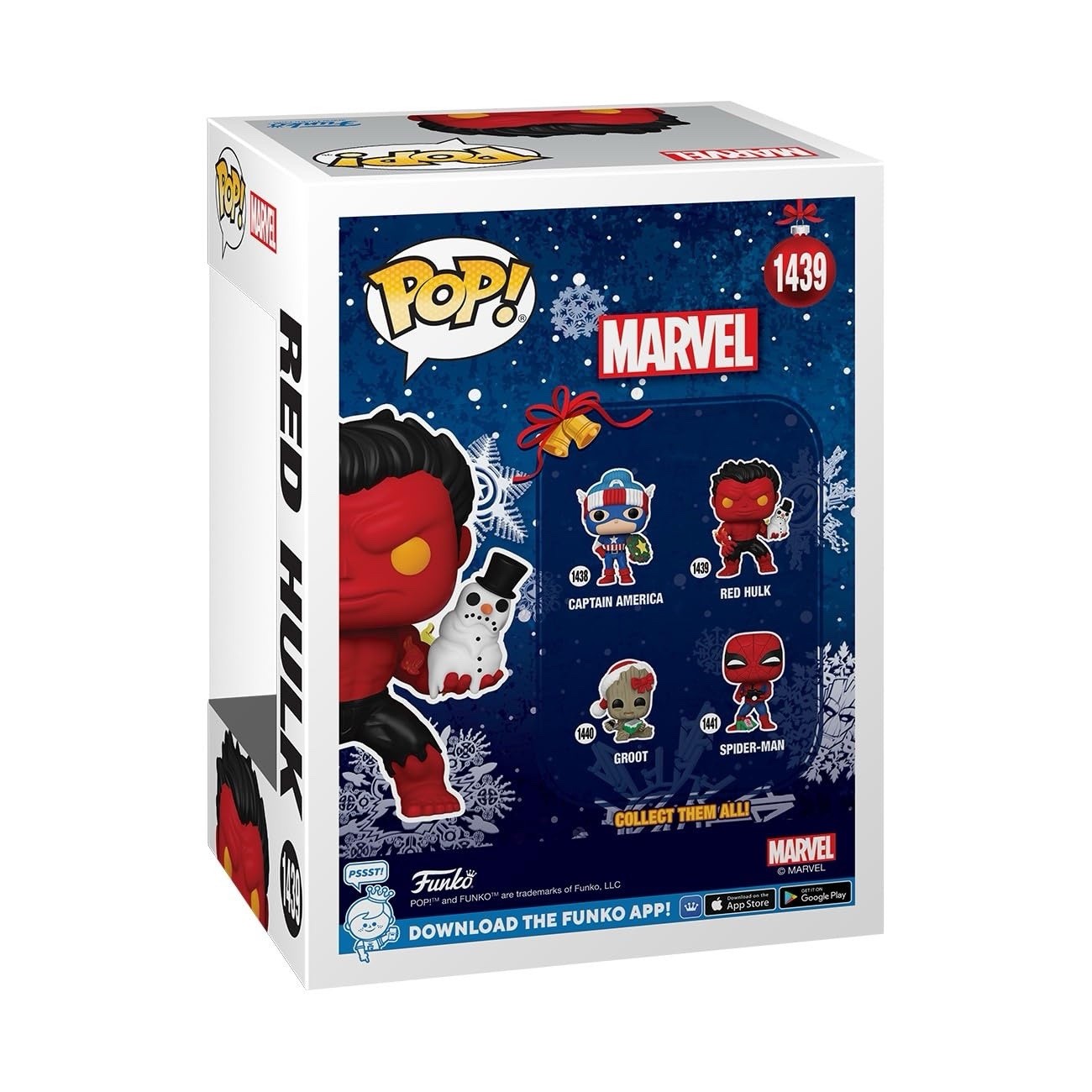 Funko Pop! Marvel: Holiday – Red Hulk #1439 (Box Creased) 