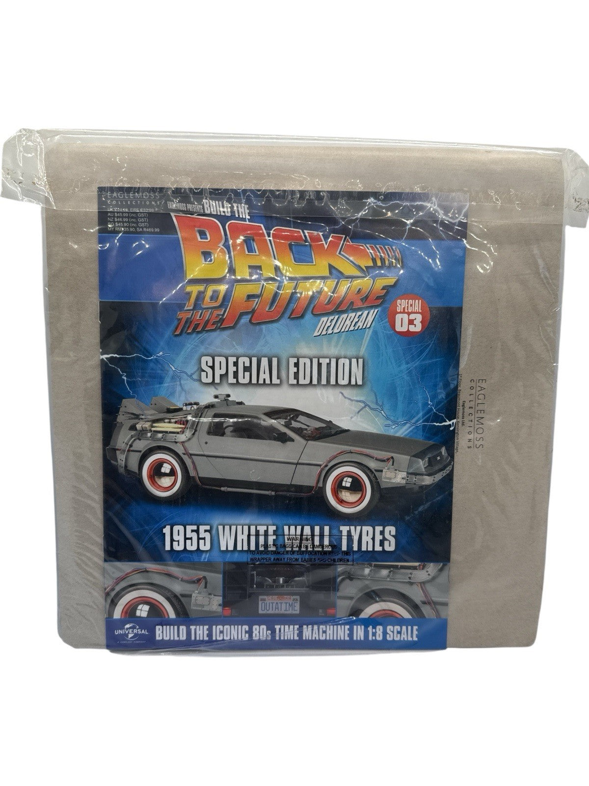 Eaglemoss Back to the Future DeLorean Build Special 03 White Wall Tyres Pack