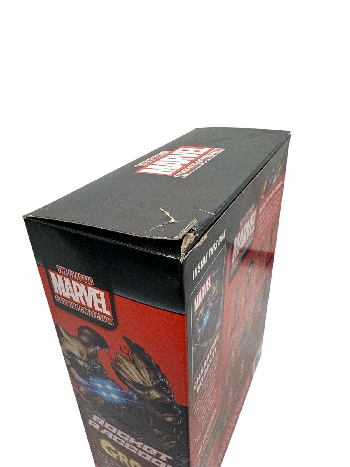 Eaglemoss Classic Marvel Figurine Collection – Rocket Raccoon & Groot (Box Worn)