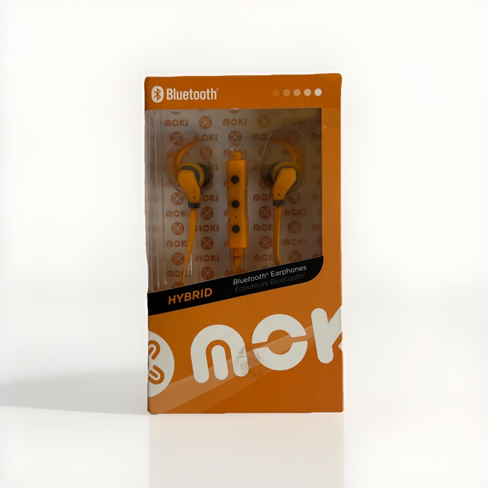 Moki Hybrid Bluetooth Earphones - Orange 