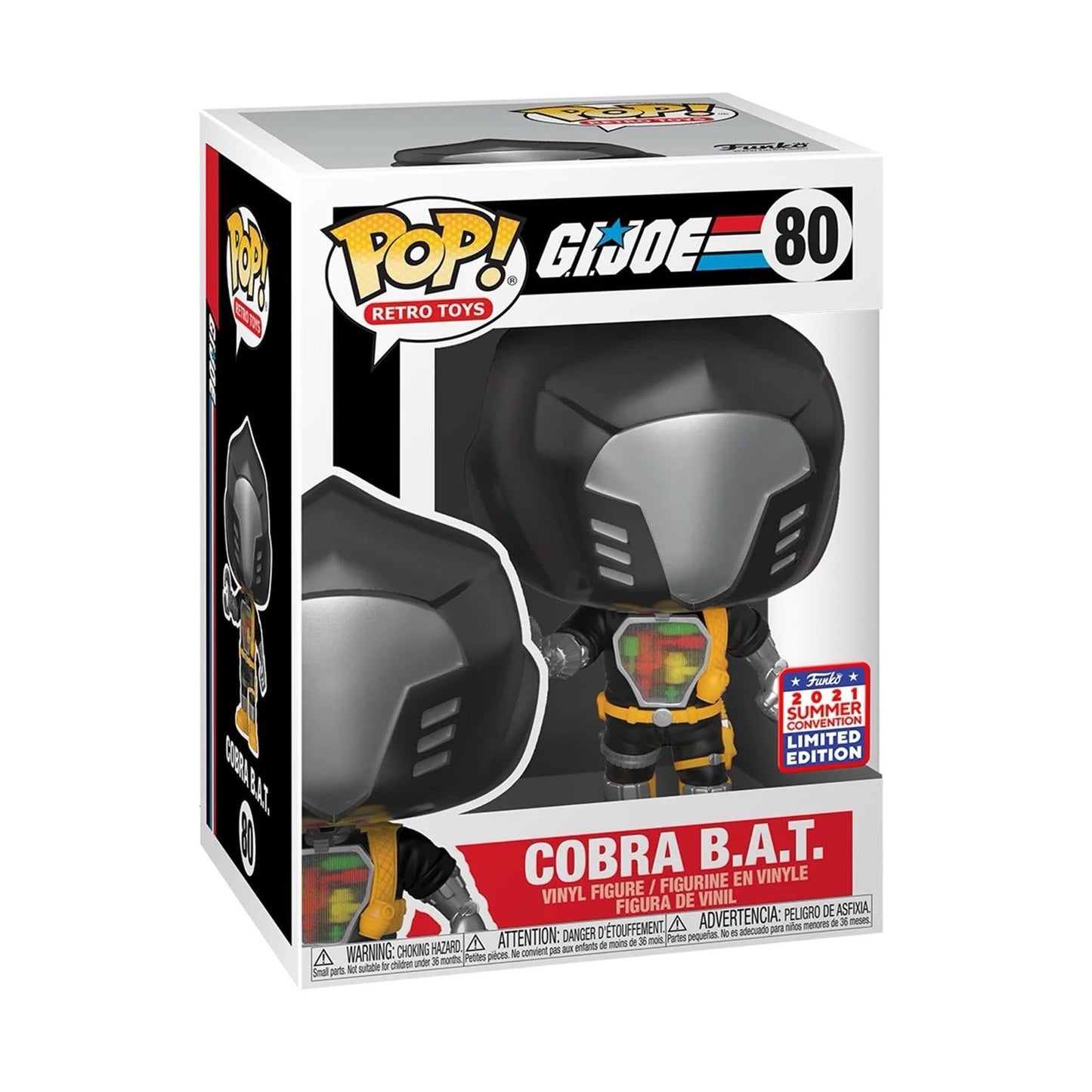 Funko Pop! G.I. Joe Retro Toys Cobra B.A.T. (#80) – 2021 Summer Convention