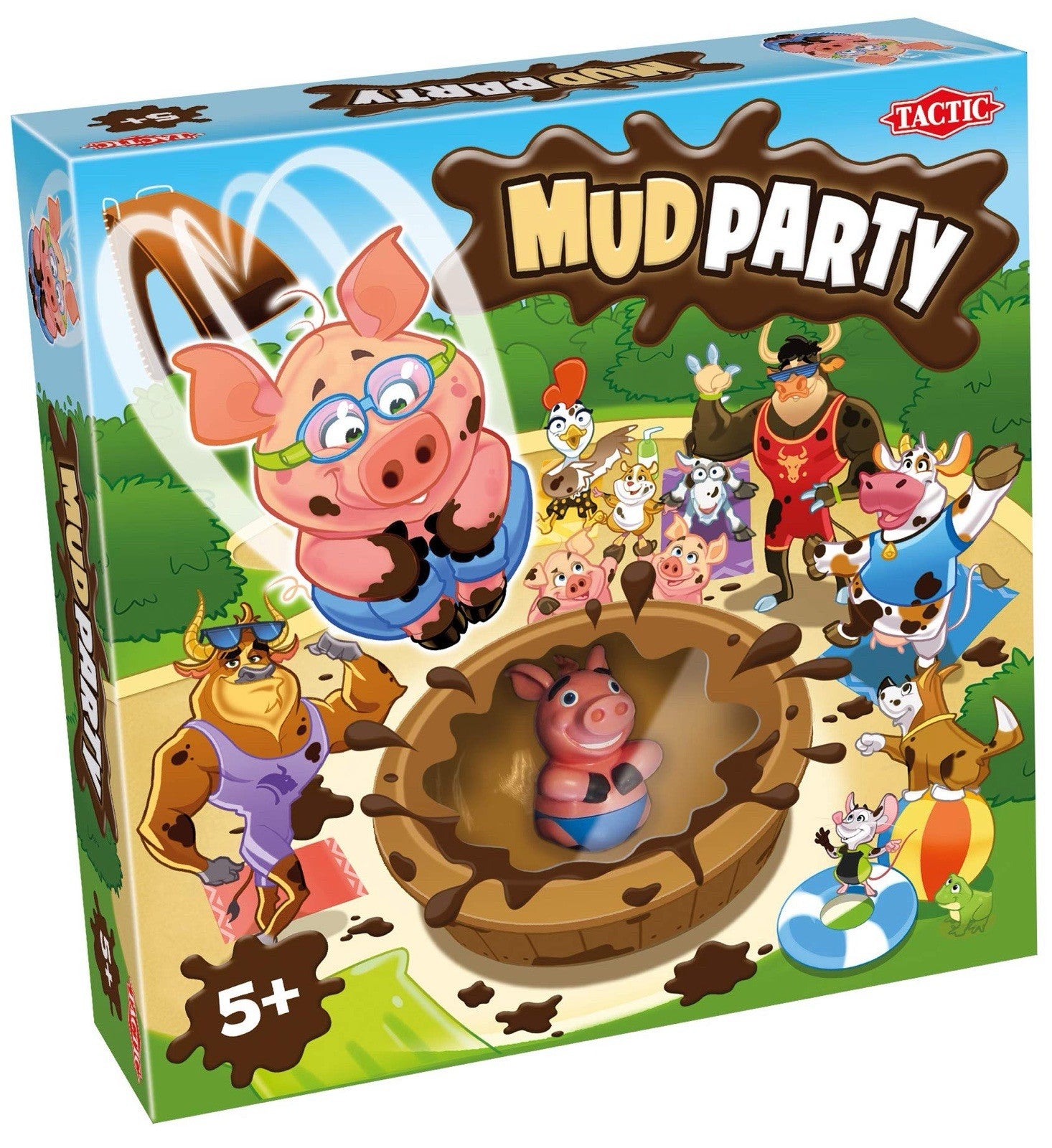 Tactic Games | Mud Party | Family Fun Game | 2-4 Players | Kids Board Games