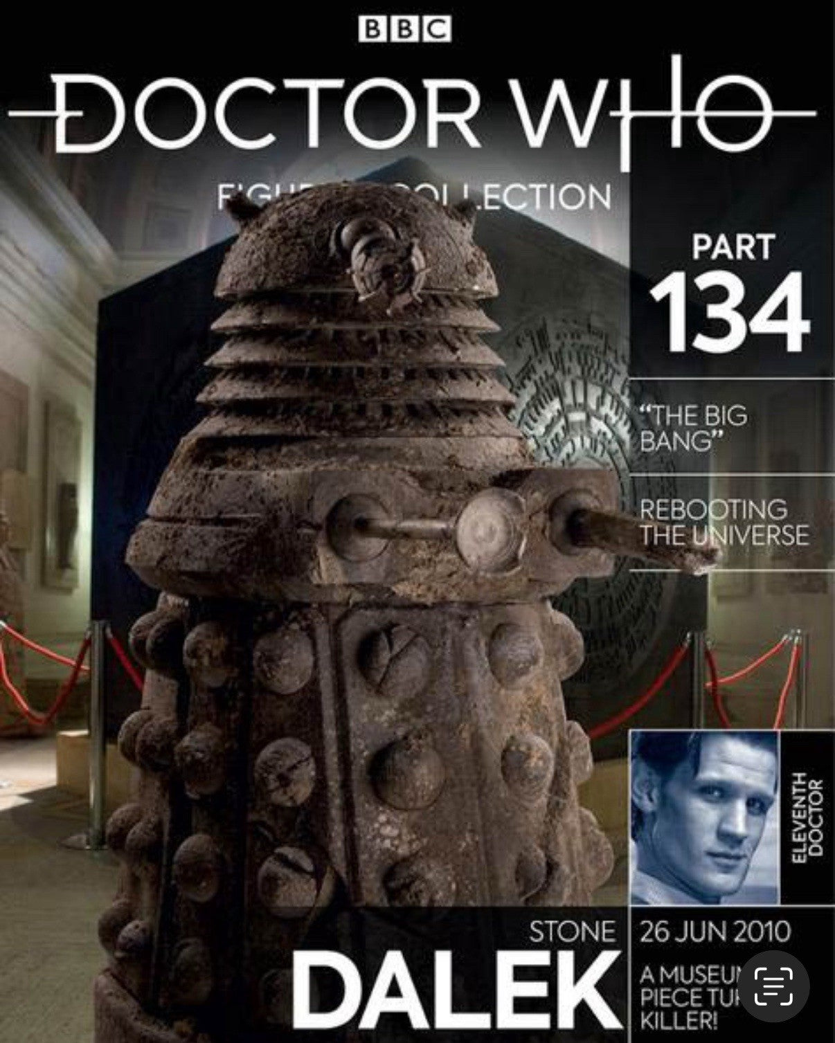 Eaglemoss Doctor Who Figurine Collection #134 Stone Dalek w/ Magazine