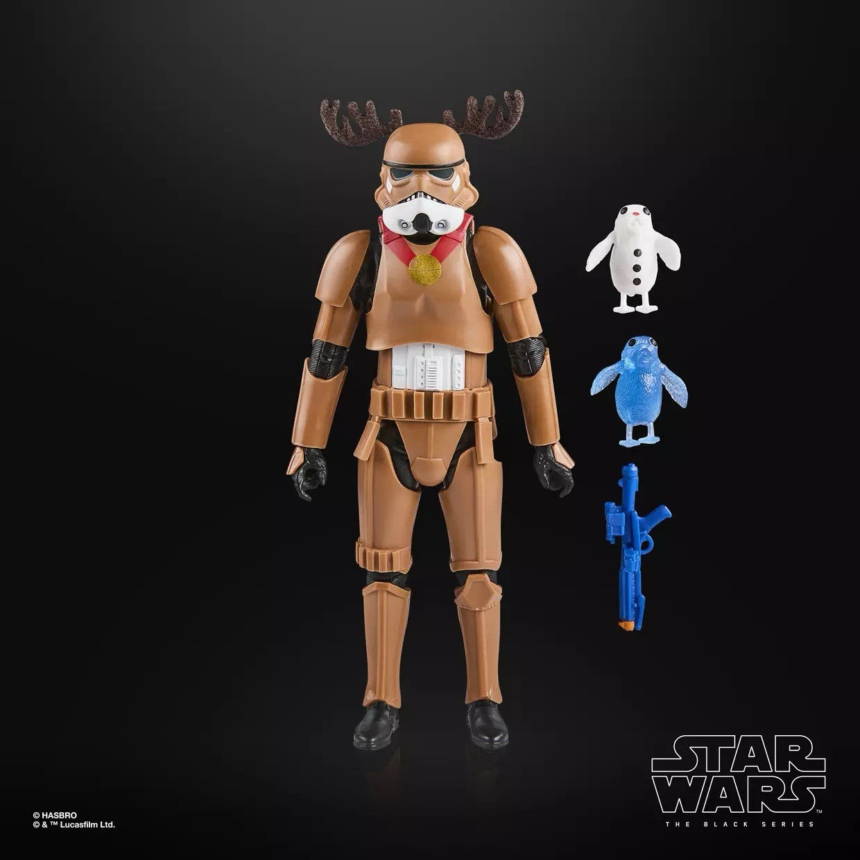 Star Wars Black Series Stormtrooper Holiday Edition Figure with Porg Accessories