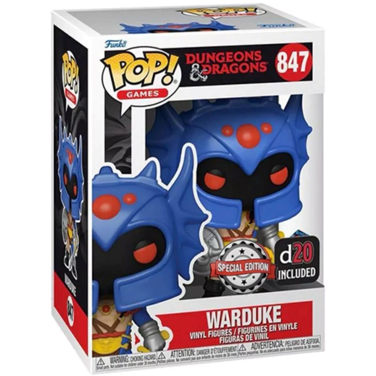 Funko Pop! Games Dungeons & Dragons Warduke #847 Special Edition w/ D20