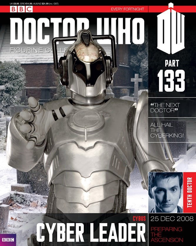 Eaglemoss Doctor Who Figurine Collection #133 Cyber Leader w/ Magazine
