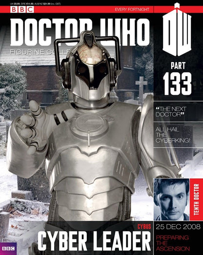 Eaglemoss Doctor Who Figurine Collection #133 Cyber Leader w/ Magazine