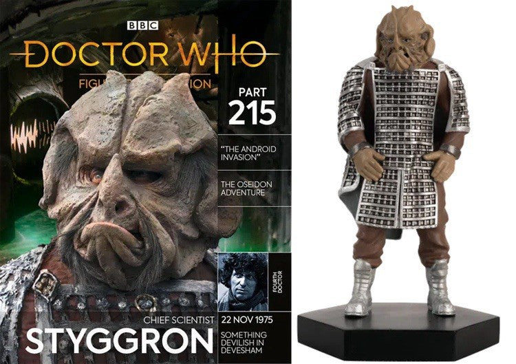 Eaglemoss Doctor Who Figurine Collection #215 Stygron with Magazine
