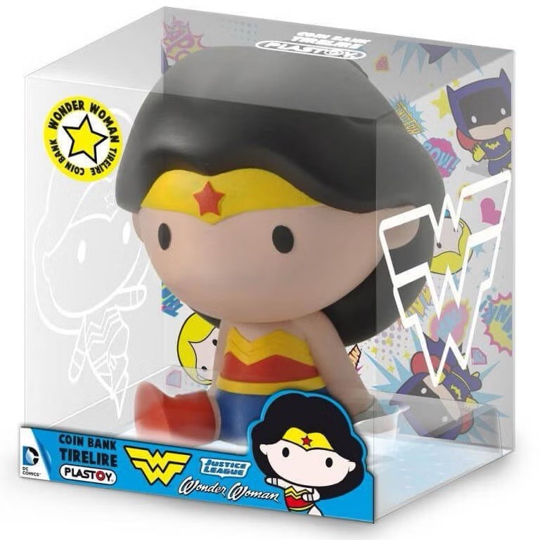 Plastoy Justice League Wonder Woman Chibi Money Box