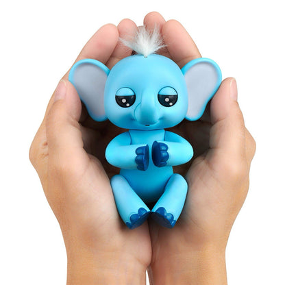 Fingerlings Gray Interactive Baby Elephant – WowWee Touch & Sound Toy