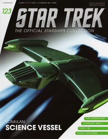 Eaglemoss Star Trek Starship Collection #123 Romulan Science Vessel Figure & Mag