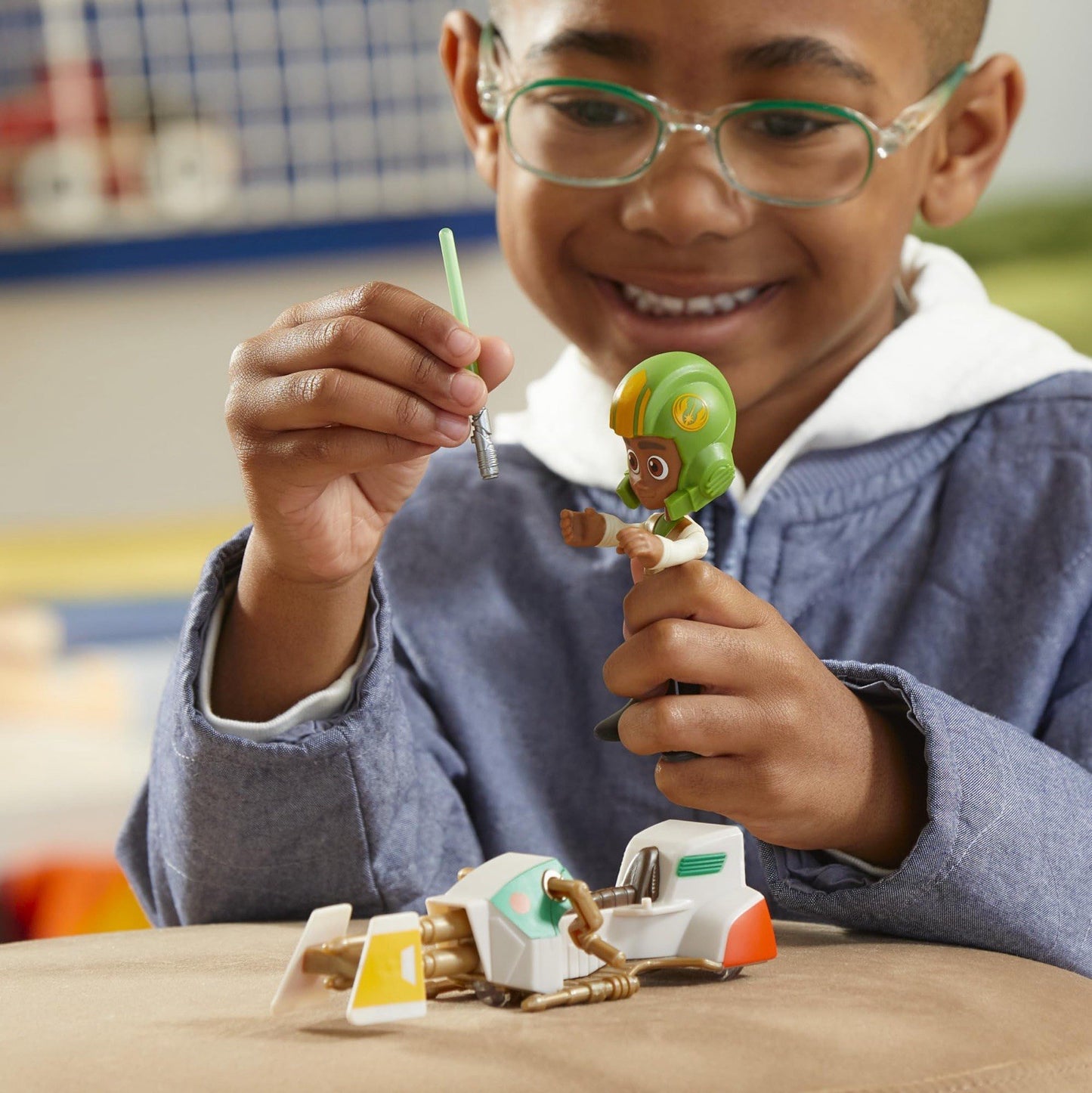 Hasbro Star Wars Young Jedi Adventures Kai Brightstar Figure & Speeder