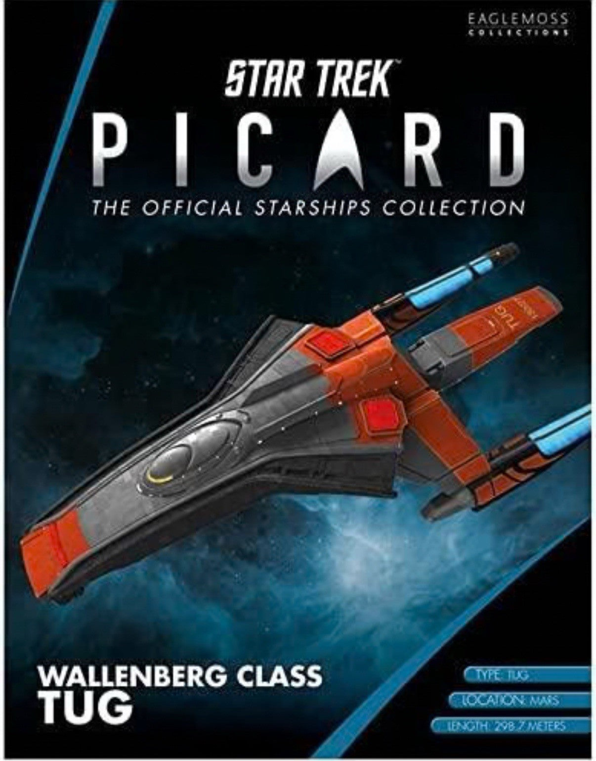 Eaglemoss Star Trek Picard Wallenberg Class Tug Starship with Magazine