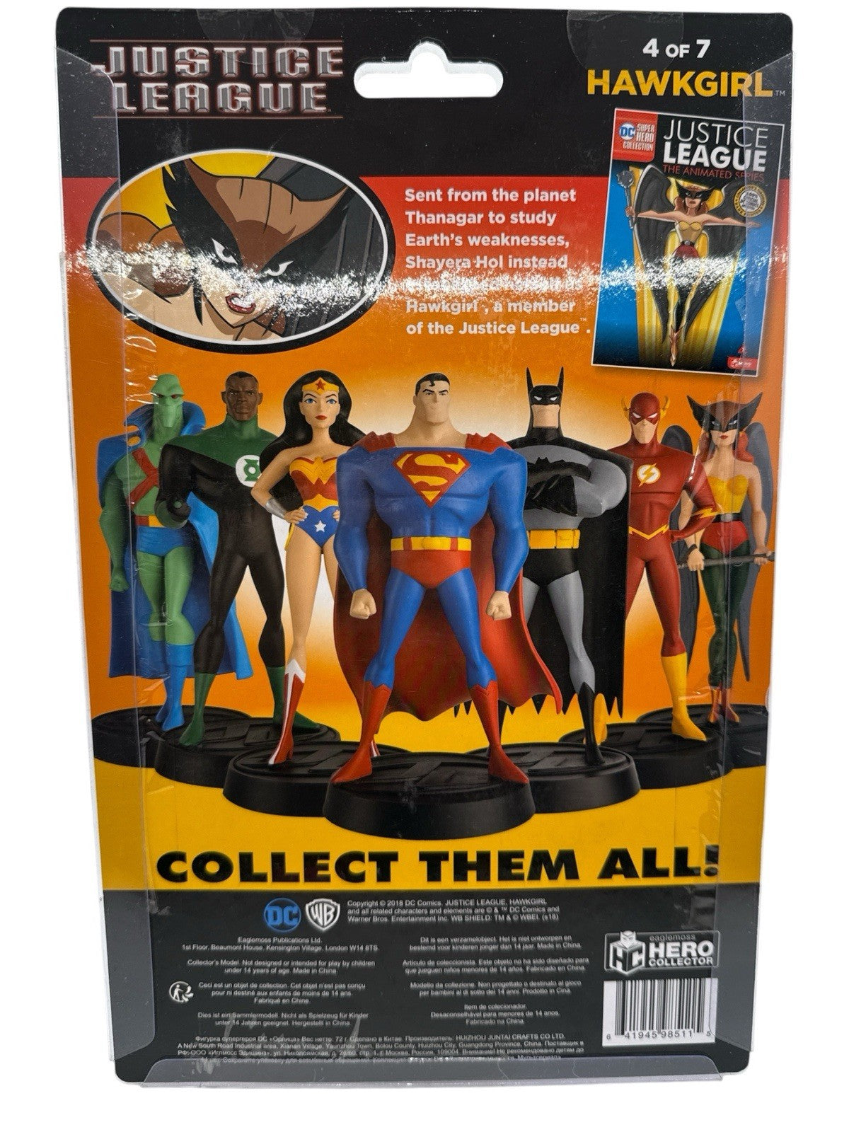 Eaglemoss DC Justice League Animated Series Hawkgirl Figurine