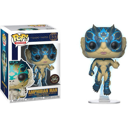 Funko Pop Movies The Shape of Water Amphibian Man #637 Glow Chase Vinyl Figure