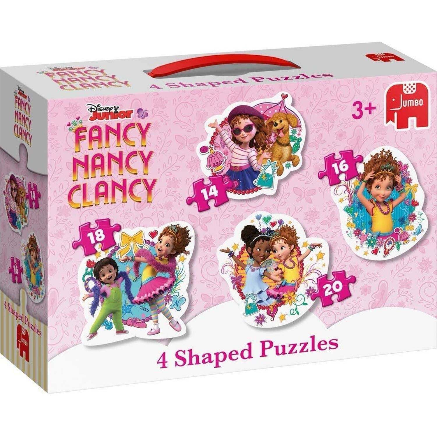 Fancy Nancy Clancy 4 x Jumbo Jigsaw Puzzles - pink (Damaged Box)