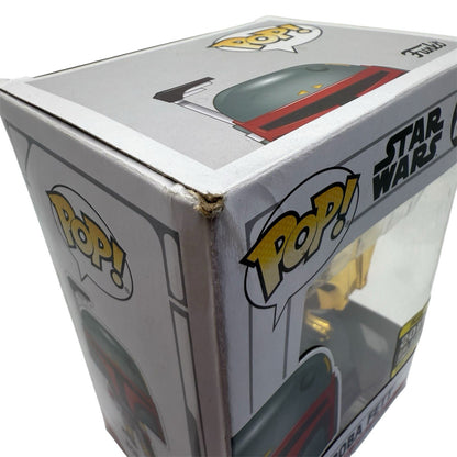Funko Pop! Star Wars #297 Boba Fett Gold Chrome 2019 GC Exclusive (Box Worn)