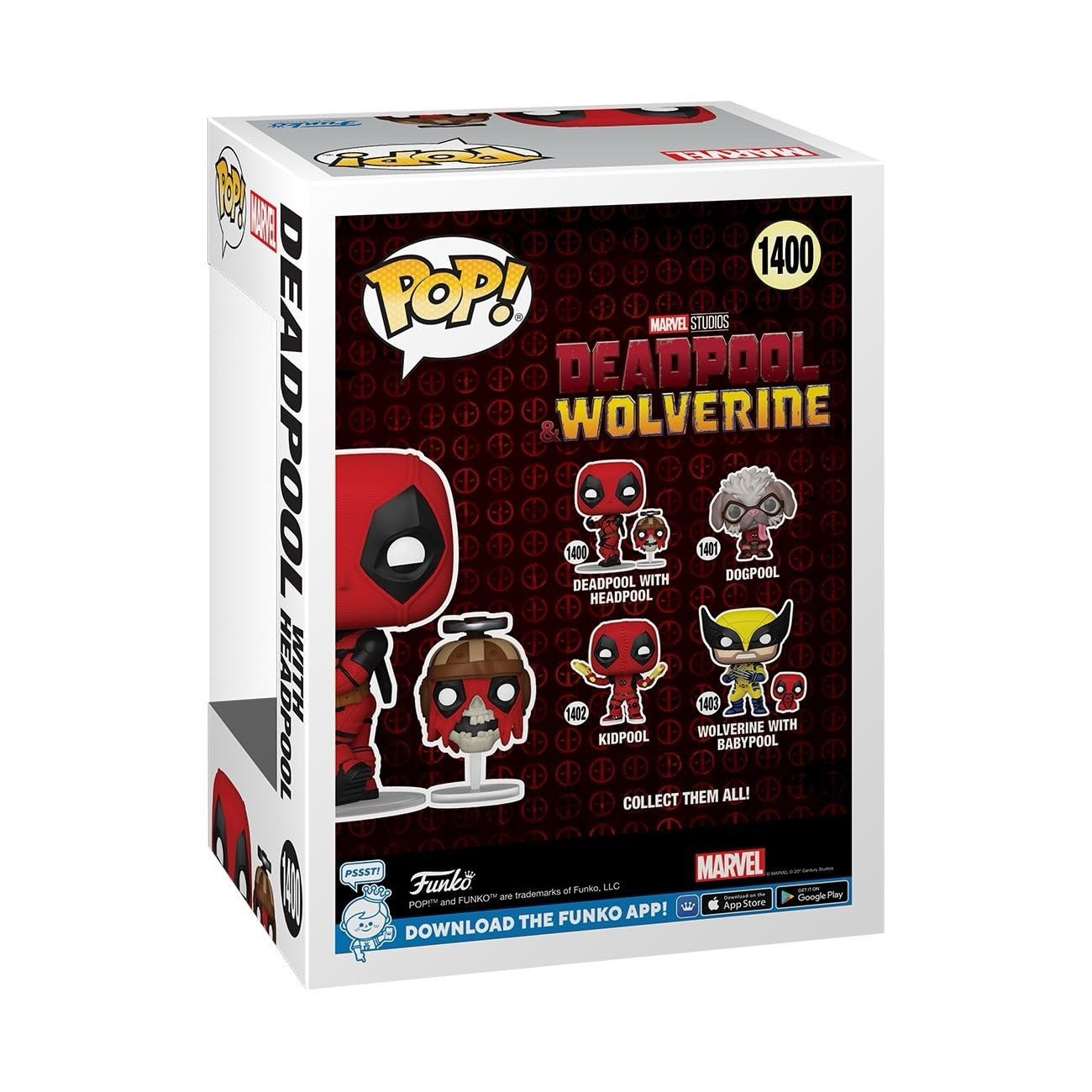 Funko Pop Marvel Deadpool with Headpool #1400 Deadpool & Wolverine