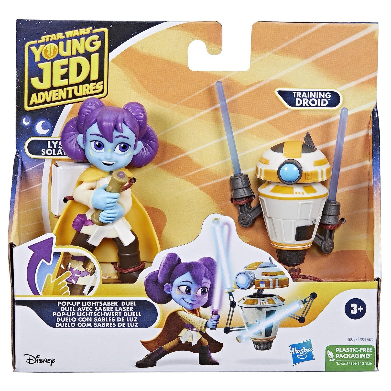 Hasbro Star Wars Young Jedi Adventures Lys Solay & Training Droid Figure Set