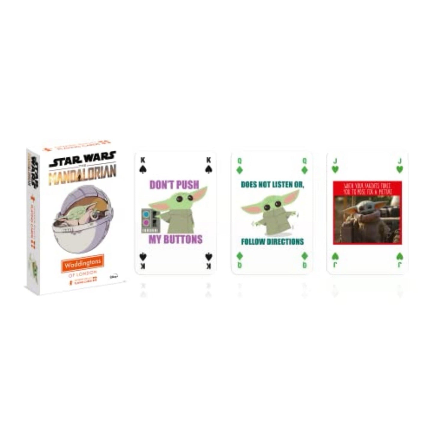 Star Wars The Mandalorian Playing Cards – Waddingtons of London – Grogu Deck