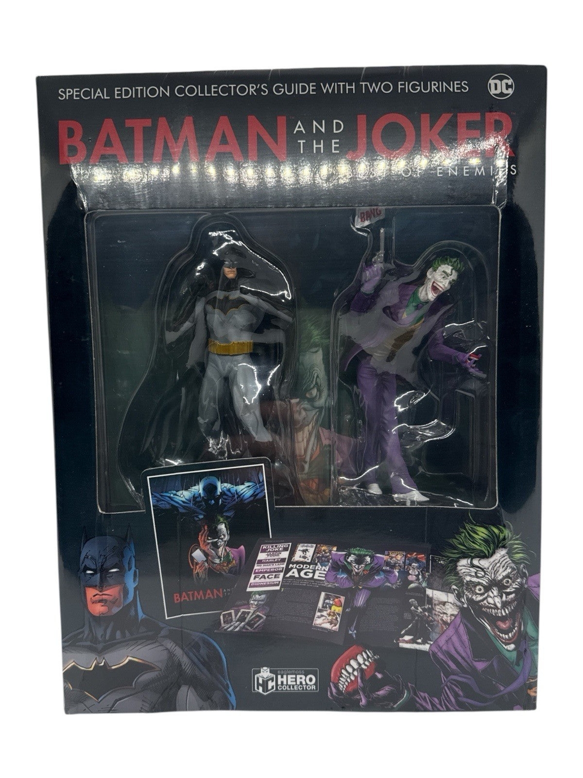 Eaglemoss DC Batman & Joker Best of Enemies Figurines with Collector Guide