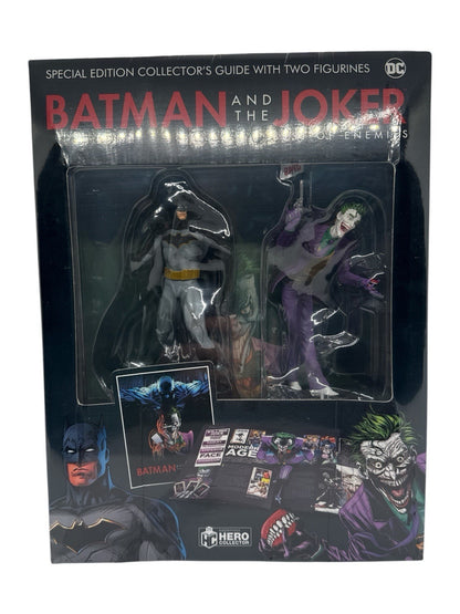 Eaglemoss DC Batman & Joker Best of Enemies Figurines with Collector Guide