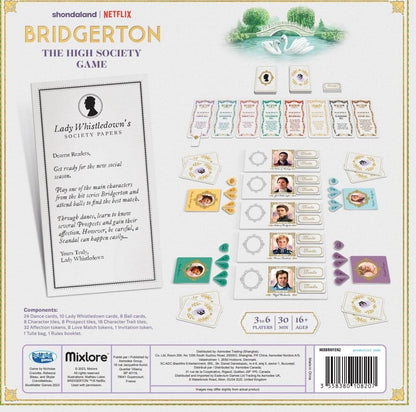 Bridgerton The High Society Game Netflix Card Board Game 3–6 Players Ages 16+