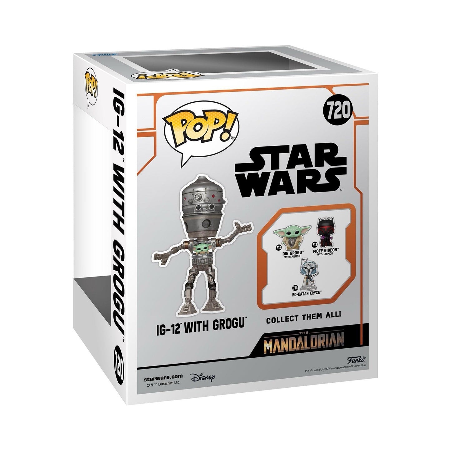 Funko Pop! Deluxe - Star Wars: The Mandalorian - IG-12 With Grogu #720