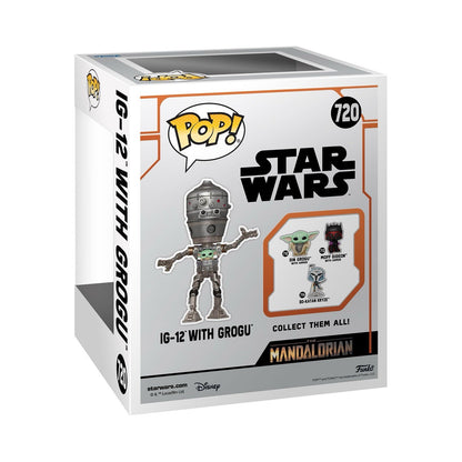 Funko Pop! Deluxe - Star Wars: The Mandalorian - IG-12 With Grogu #720