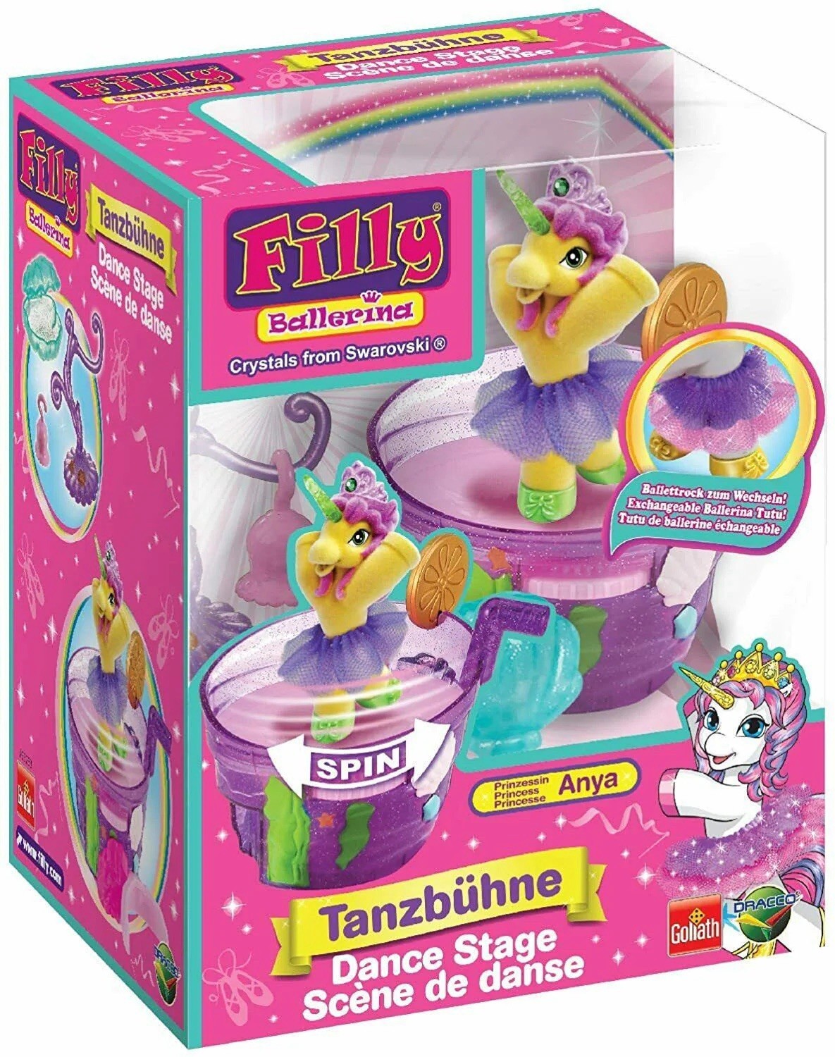 Filly Ballerina Dance Stage Playset – Anya with Swarovski Crystals