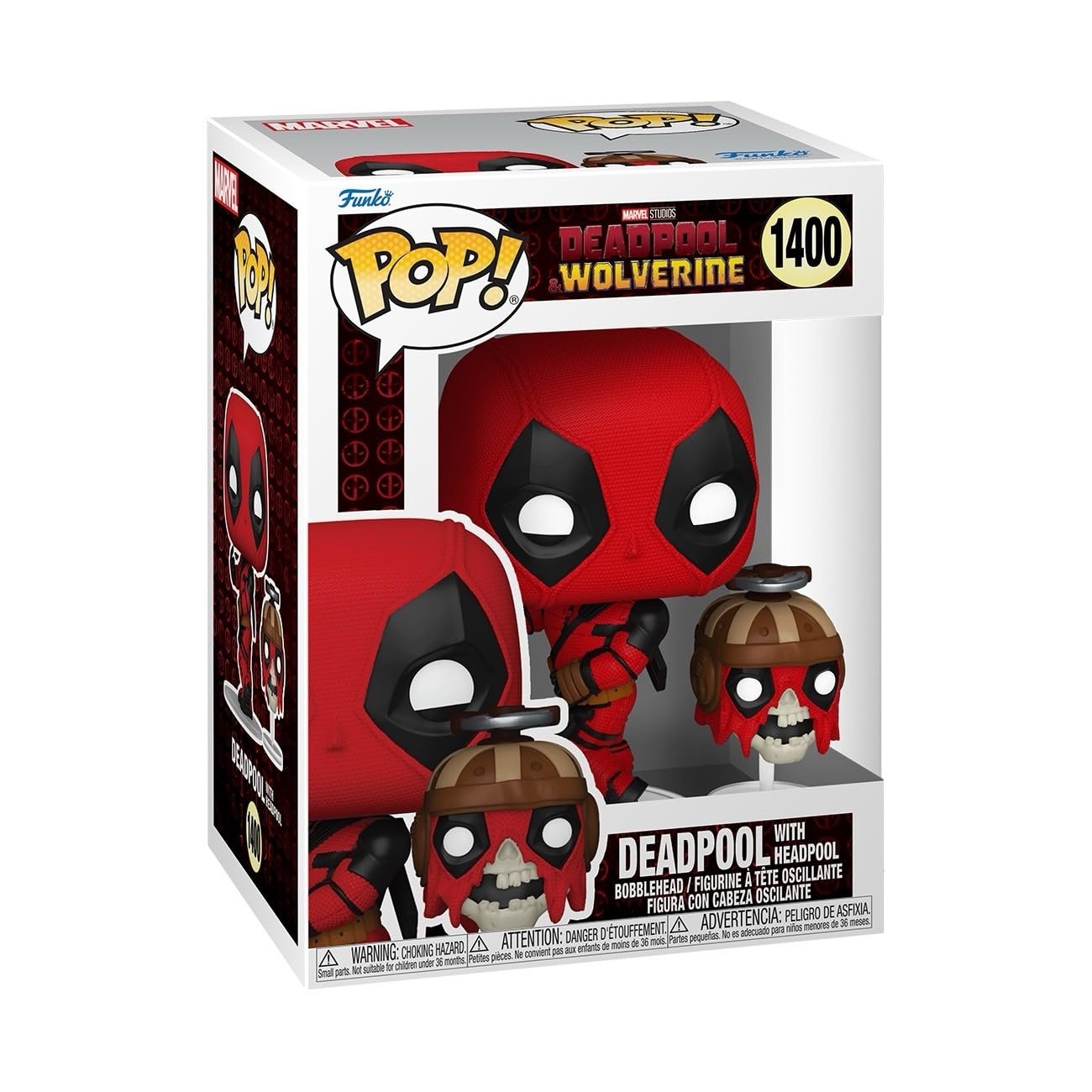 Funko Pop Marvel Deadpool with Headpool #1400 Deadpool & Wolverine