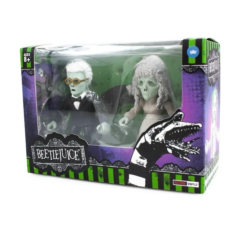 BST AXN Beetlejuice Wedding Adam & Barbara Maitland Action Vinyls 2 Pack